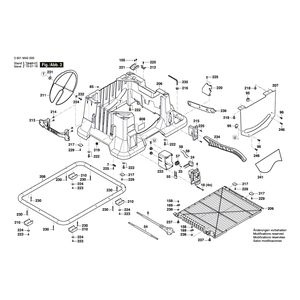 для настольной циркулярной пилы Bosch GTS 635-216 230 V 3601M42000, деталировка 3