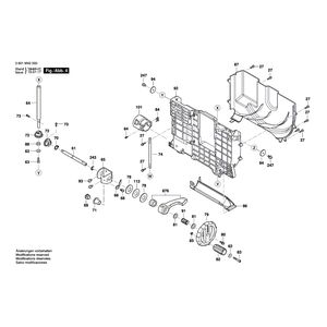 для настольной циркулярной пилы Bosch GTS 635-216 230 V 3601M42000, деталировка 4