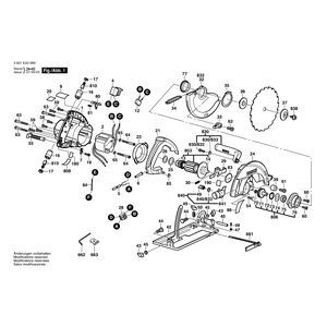 для ручной циркуляной пилы Bosch GKS 190 220 V 3601E230B0, деталировка 1