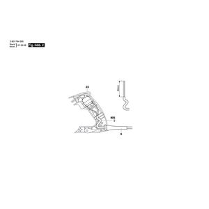 для ручной циркуляной пилы Bosch GKS 55 230 V 3601F64000, деталировка 2