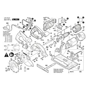 для ручной циркуляной пилы Bosch GKS 55 230 V 3601F64001, деталировка 1