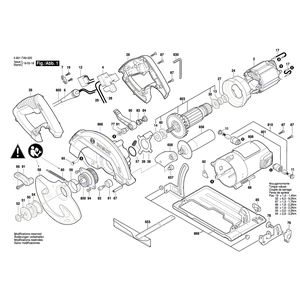 для ручной циркуляной пилы Bosch GKS 600 230 V 3601FA9020, деталировка 1