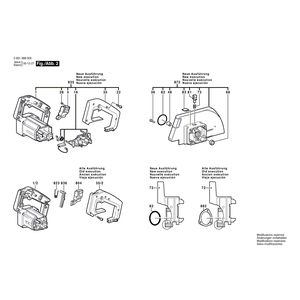 для ручной циркуляной пилы Bosch GKS 65 230 V 0601568003, деталировка 2