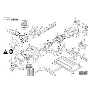 для ручной циркуляной пилы Bosch GKS 65 230 V 3601F67000, деталировка 1