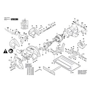 для ручной циркуляной пилы Bosch GKS 65 230 V 3601F67001, деталировка 1