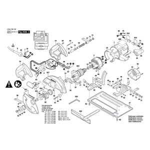 для ручной циркуляной пилы Bosch GKS 65 CE 230 V 3601F68700, деталировка 1