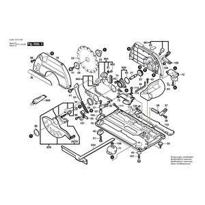 для ручной циркуляной пилы Bosch GKS 68 BC 230 V 0601570703, деталировка 2