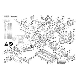 для ручной циркуляной пилы Bosch GKS 85 G 230 V 3601E7A900, деталировка 1