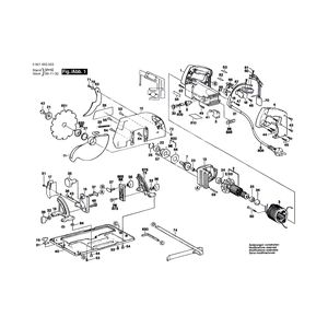 для ручной циркуляной пилы Bosch GKS 85 S 230 V 0601653003, деталировка 1