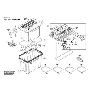 для генератора Bosch GEN 230V-1500 230 V 3600J15000, деталировка 1