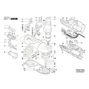 для летночного пильного станка Bosch GCB 18 V-LI 230 V 3601BA0300, деталировка 1