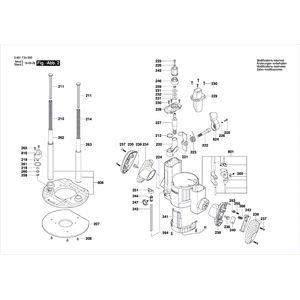 для мотора Bosch GOF 1600 CE 230 V 3601F24000, деталировка 2