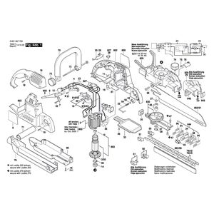 для ножовки Bosch GFZ 16-35 AC 230 V 0601637703, деталировка 1