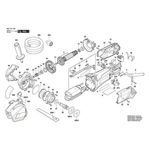 для плиткореза Bosch GCT-115 230 V 3601C91000, деталировка 1