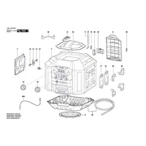 для радио-бокса Bosch GML 50 230 V 3601D29600, деталировка 1