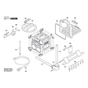 для радиоколонки power Bosch GML 24V-CD 24 V 3601D29501, деталировка 1