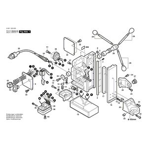 для сверлильной стойки Bosch GMB 32 230 V 0601193003, деталировка 1