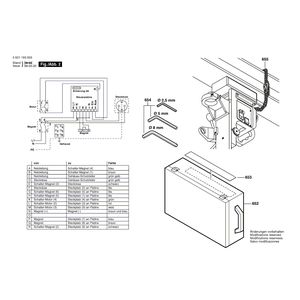 для сверлильной стойки Bosch GMB 32 230 V 0601193003, деталировка 2