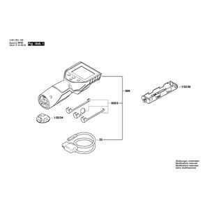 для смотровой камеры Bosch GIC 120 10.8 V 3601B41100, деталировка 1