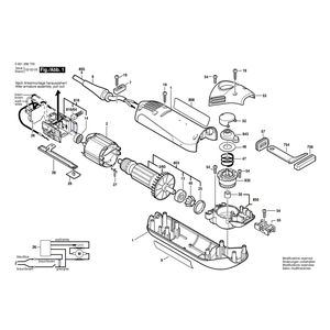 для электрошабера Bosch GSE 300 E 230 V 0601296703, деталировка 1