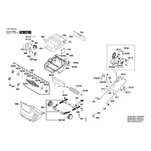 для аэратора Bosch AMR 32 F 230 V 3600H88A00, деталировка 1