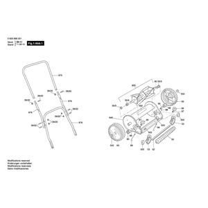 для газонокосилки Bosch AHM 30 230 V 0600886001, деталировка 1