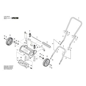 для газонокосилки Bosch AHM 30 230 V 3600H86003, деталировка 1