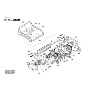 для газонокосилки Bosch AMR 30 230 V 0600895003, деталировка 1