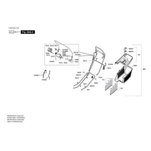 для газонокосилки Bosch ARM 32 230 V 0600897003, деталировка 2