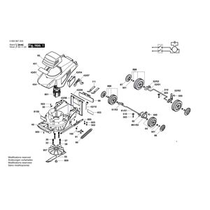 для газонокосилки Bosch ARM 32 230 V 0600897203, деталировка 1