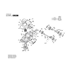 для газонокосилки Bosch ARM 32 E 230 V 0600897103, деталировка 1