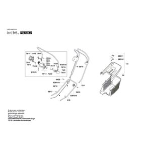 для газонокосилки Bosch ARM 32-17 ACCU 230 V 0600898203, деталировка 2