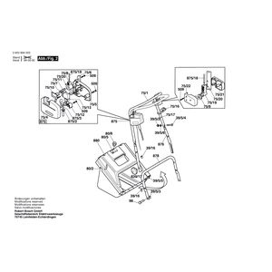 для газонокосилки Bosch ASM 30 230 V 0600894003, деталировка 2