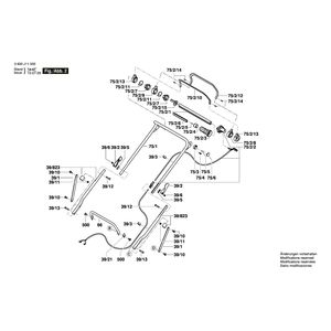 для газонокосилки Bosch GRA 48 230 V 3600J11001, деталировка 2