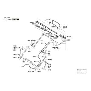 для газонокосилки Bosch GRA 48 230 V 3600J11003, деталировка 2