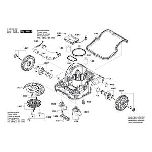 для газонокосилки Bosch Indego 350 230 V 3600HB0000, деталировка 2