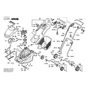 для газонокосилки Bosch ROTAK 34 230 V 0600884103, деталировка 1