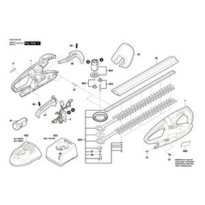 для кустореза Bosch AHS 35-15 LI 10.8 V 3600H49B00, деталировка 1