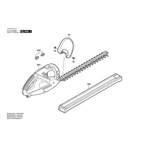 для кустореза Bosch AHS 42-16 230 V 3600H47103, деталировка 1