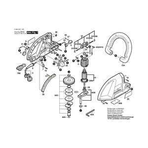 для кустореза Bosch AHS 48 230 V 0600841103, деталировка 1