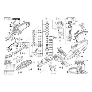 для кустореза Bosch AHS 54-26 230 V 3600H47G03, деталировка 1