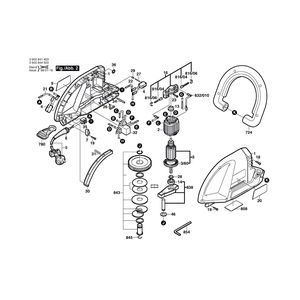 для кустореза Bosch AHS 55-22 230 V 0600844503, деталировка 1