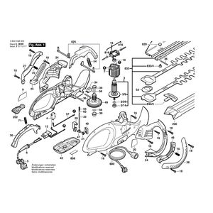 для кустореза Bosch AHS 650-24 ST 230 V 3600H48400, деталировка 1