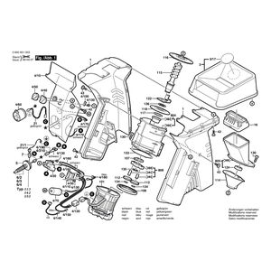 для измельчителя садового Bosch AXT 16-30 230 V 0600851003, деталировка 1