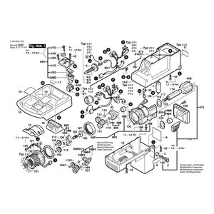 для измельчителя садового Bosch AXT 1800 230 V 0600850003, деталировка 1