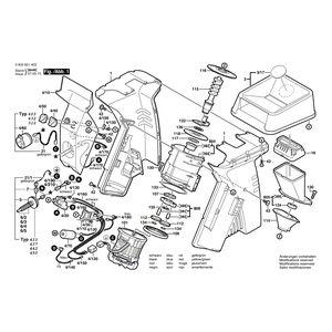 для измельчителя садового Bosch AXT 1800 HP 230 V 0600851312, деталировка 1