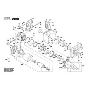 для измельчителя садового Bosch AXT 22 D 230 V 3600H03000, деталировка 2