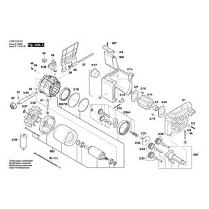 для измельчителя садового Bosch AXT 22 D 230 V 3600H03001, деталировка 2