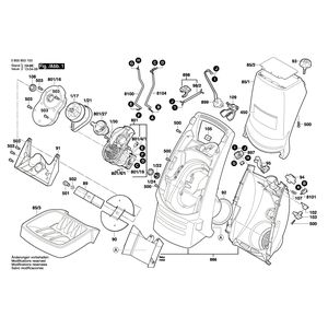 для измельчителя садового Bosch AXT Rapid 200 230 V 0600853103, деталировка 1