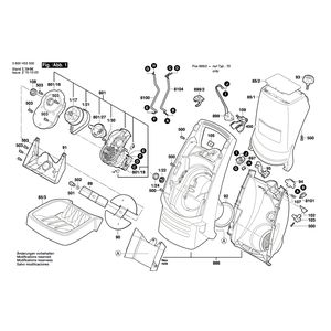 для измельчителя садового Bosch AXT RAPID 2000 230 V 3600H53500, деталировка 1